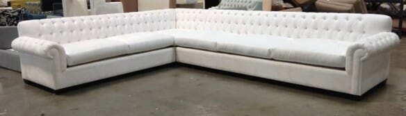 Low Camel Sectional Tufted